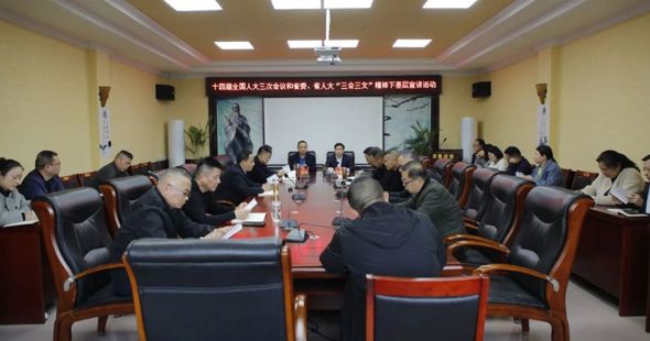 安乡县开展十四届全国人大三次会议和省委、省人大“三会三文”精神下基层宣讲活动